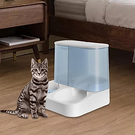 Automatic Feeder Cat Food and Water Dispenser Anti Skid Bottom Pet Food and Water Dispenser 2 in 1 Pet Dispenser for Kitten Puppy