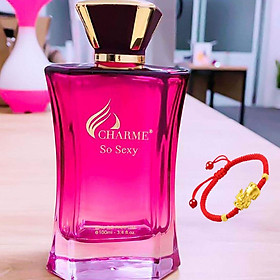 NƯỚC HOA NỮ CHARME SO SEXY 100ML, TẶNG VÒNG TAY MAY MẮN