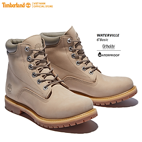 [Original] Timberland Giày Boot Nữ - Women’s Waterville 6-Inch Waterproof Boot Light Beige Nubuck TB0A2M26HJ