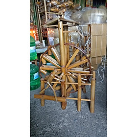 Mua (đk 80) Guồng quay nước phong thủy  thác nước bằng tre mi ni tiểu cảnh hồ cá