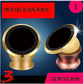 Mua Giá đỡ điện thoại hút nam châm dạng bi tròn xoay 360 độ trên ô tô  ( hàng sẵn )