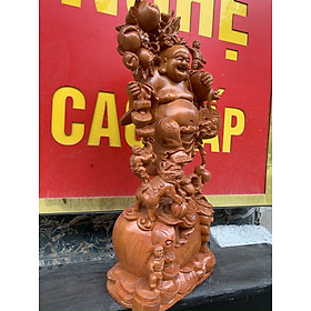 Mua Tượng phật di lặc ngũ phúc tay vác cành đào kt 60×24×23cm