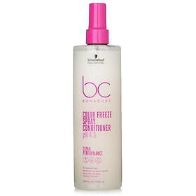 [+Mũ Trùm] Xịt dưỡng giữ màu tóc nhuộm Schwarzkopf BC Bonacure pH 4.5 Color Freeze Spray Conditioner 200ml NEW 2023