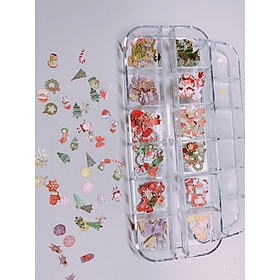 Phụ kiện trang trí móng, phụ kiện noel, phụ kiện ẩn gel, phụ kiện halowin