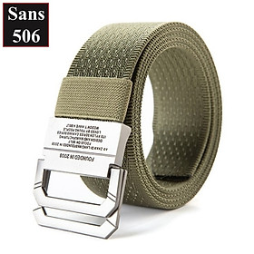 Dây lưng nam nữ unisex Sans506 nịt vải dù bố canvas siêu bền chắc bảo hộ lao động du lịch thể thao bộ đội thợ mỏ