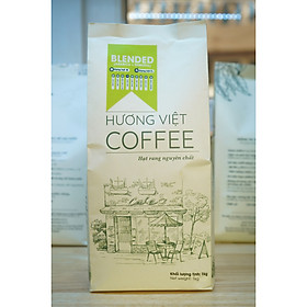 Cà phê rang xay nguyên chất Hương Việt Coffee 1kg Blend 4 tỉ lệ hoàn hảo 70% Robusta, 30% Arabica