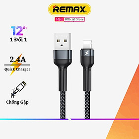 Mua Dây sạc chính hãng Remax 124i hỗ trợ sạc nhanh 12w cho 13 Pro max trở xuống -Hàng Chính Hãng Remax