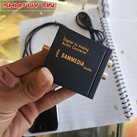 Bộ chuyển đổi tín hiệu âm thanh quang học Optical SAMMEDIA (tặng kèm nguồn và dây quang 1m)