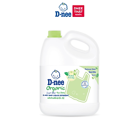 Dung Dịch Giặt Quần Áo Cho Bé D-Nee - Chai 3000ml (Xanh lá)