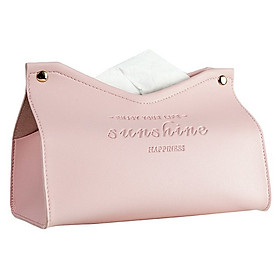 Nordic Style Tissue Box PU Leather Napkin Soft Cover Case Home Car Tissue Bag