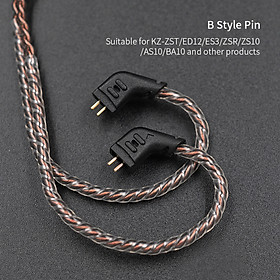 KZ ZST/AS12/ZS3/ZS6/ZST/ZSR/ZS10/AS10/ED12/ZS4/ZSA/ED16 Dedicated Cable 0.75mm 2-Pin Upgraded Cable Replace Cable Earphone Wire Use For KZ Earphone ZSN/ZSNPRO/ZS10PRO/AS16