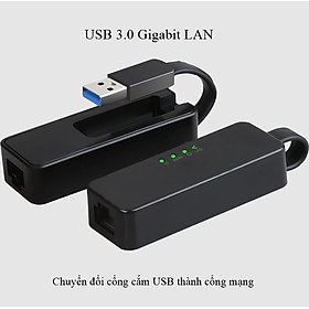 USB 3.0 to Lan 10/100/1000 Gigabit cao cấp dùng kết nối mạng cho PC, Laptop, tivi box tốc độ nhanh và ổn định hơn