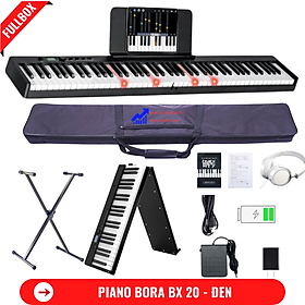 Mua Đàn Piano Điện Bora BX 20 - Gấp Gọn Phím Sáng - 88 Phím Nặng Cảm Lực - Kết Nối Bluetooth + Chân Đàn
