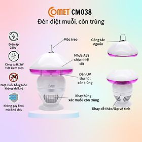 Mua Đèn Diệt Muỗi Đa Năng Comet CM038 - Hàng Chính Hãng