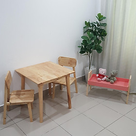 BỘ BÀN VUÔNG GHẾ TRẺ EM - 1 BÀN 1 GHẾ