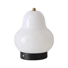 Table Lamp Touch Lamp Pear Shaped Portable for NightStand Study Room Bedroom