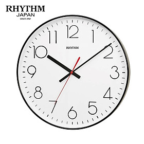 Đồng hồ treo tường Nhật Bản Rhythm CMG602NR02 – Kt 36.0 x 4.2cm, Vỏ nhựa, Dùng Pin.