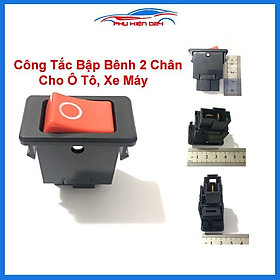 Công tắc bập bênh giắc cắm 2 chân cho ô tô, xe máy chế các loại