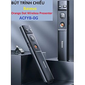 Bút trình chiếu Baseus Orange Dot Wireless Presenter ACFYB-0G - Hàng chính hãng