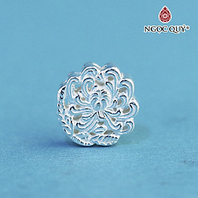 Charm bạc hoa cúc xỏ ngang - Ngọc Quý Gemstones