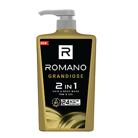 Tắm gội 2in1 hương nước hoa Romano Grandiose 650g