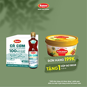{Đơn 199k tặng hộp bơ 80g} Thùng nước mắm nhĩ dinh dưỡng Ranee cá cơm 60N 500ml ( 6 chai x 500ml)