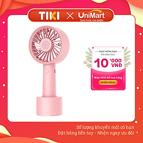 Mua Quạt Mini Khuếch Tán Hương Liệu Cầm Tay Damas - Thiết Kế Chân Đế Quạt Để Bàn Tiên Lợi Tặng Kèm Dây Sạc - Pin Khủng 2000 mAh Với 3 Mức Độ Gió Lan Tỏa Hương Thơm  - Hàng Chính Hãng