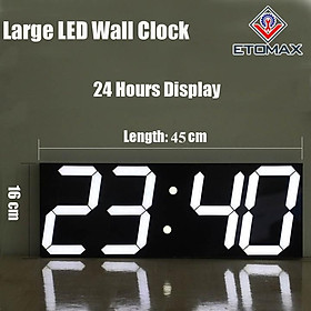 Đồng hồ điện tử treo tường LED 3D cỡ lớn điều khiển từ xa
