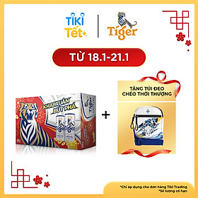 Thùng 24 Lon Tiger Crystal Lon Cao (330ml/Lon) - Bao Bì Xuân