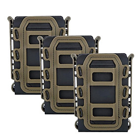 3PCS Tạp chí Chiến thuật Túi Tạp chí Molle Fast có thể điều chỉnh linh hoạt phù hợp với 5,56/7.62 Tạp chí cho AK5 AK 74 Súng trường Airsoft