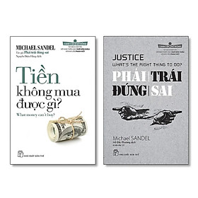 Combo 2 Tác Phẩm Của Michael Sandel: Tiền Không Mua Được Gì + Phải Trái Đúng Sai - Tặng Kèm Bookmark Bamboo Books