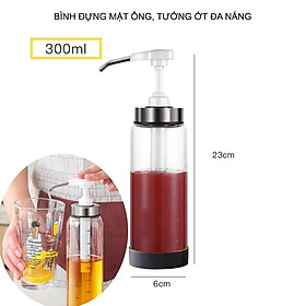 BÌNH ĐỰNG MẬT ONG, SỐT CÀ CHUA, TƯƠNG ỚT ĐA NĂNG VỚI VÒI XỊT THÔNG MINH