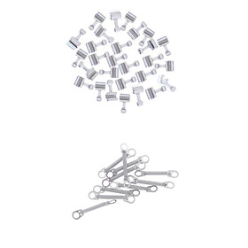 Hình ảnh 50x  Crimpable Orthodontic Ortho Arch Wire Hooks&10X Close Coil Spring