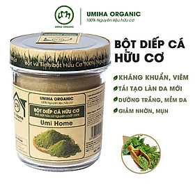 Bột Diếp Cá Nguyên Chất UMIHOME (135g) - Dùng cho thanh nhiệt giải độc, đắp mặt hỗ trợ trị mụn, giảm nhờn hiệu quả