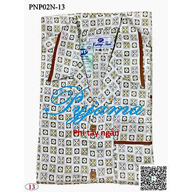 Bộ Pyjama HUONGTAM Phi bóng tay ngắn nam cao cấp(PNP02N). Chất liệu vải polyester mềm mại, thoáng mát, không phai màu