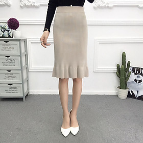 Chân váy len basic dễ phối đồ VAY95