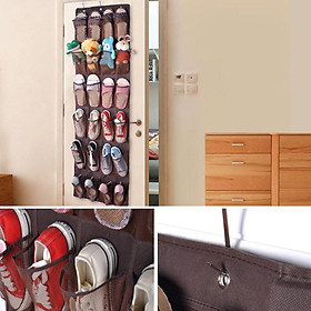 Túi để giày treo tường gắn cửa 24 ngăn