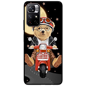 Ốp lưng dành cho Xiaomi Redmi Note 11 5G - Redmi Note 11T - Redmi Note 11S mẫu Gấu Chạy Xe