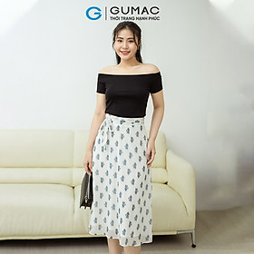 Chân váy phối thắt lưng GUMAC VD08006
