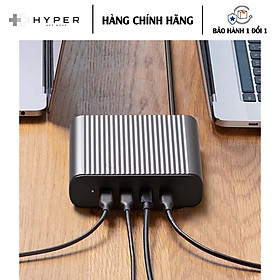 SẠC ĐA CỔNG HYPERJUICE GAN 245W CHARGER 4 USB-C PD/PPS/QC 4.0 GAN245 - Hàng Chính Hãng