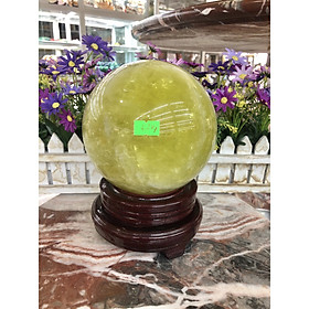 Mua Quả cầu phong thủy đá citrine - Đường kính 14 5 cm