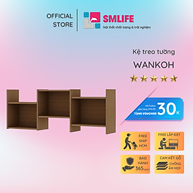 Giá đỡ sách trưng bày phòng khách treo tường SMLIFE Wankoh