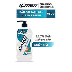 Hình ảnh Dầu gội Sạch Gàu X-Men Clean & Fresh 24h Sạch Sâu 630g