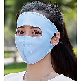 Combo Khẩu trang Ninja kèm Kính Nữ che kín toàn bộ mặt siêu chống khuẩn bụi, chống nắng