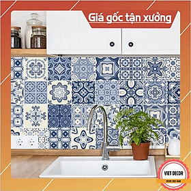 Decal Gạch Bông C23 - Set 30 ô 20x20cm - Decal Dán tường Trang trí