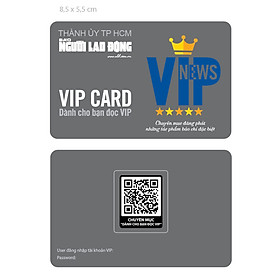 Thẻ VIP "dành cho bạn đọc VIP" của Báo Người Lao Động - TKBooks
