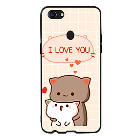 Ốp lưng viền TPU cho điện thoại Oppo F5 - I Love U