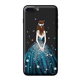 Ốp in cho iPhone 7 Plus Cô Gái Váy Xanh - Hàng chính hãng