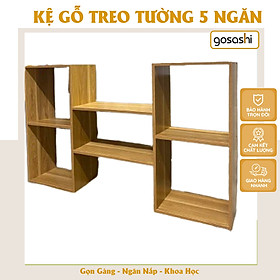 Mua Kệ Sách Treo Tường 5 Ngăn Đa Năng  Giá Sách Gỗ Trang Trí Phòng Ngủ Phòng Khách  Kệ Gỗ Để Đồ