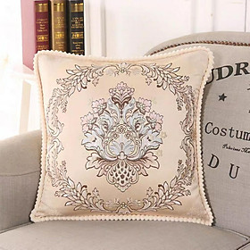Mua Vỏ gối tựa  Tây Âu gấm thêu hoa tỉ mỉ cao cấp sang trọng  KT 45*45